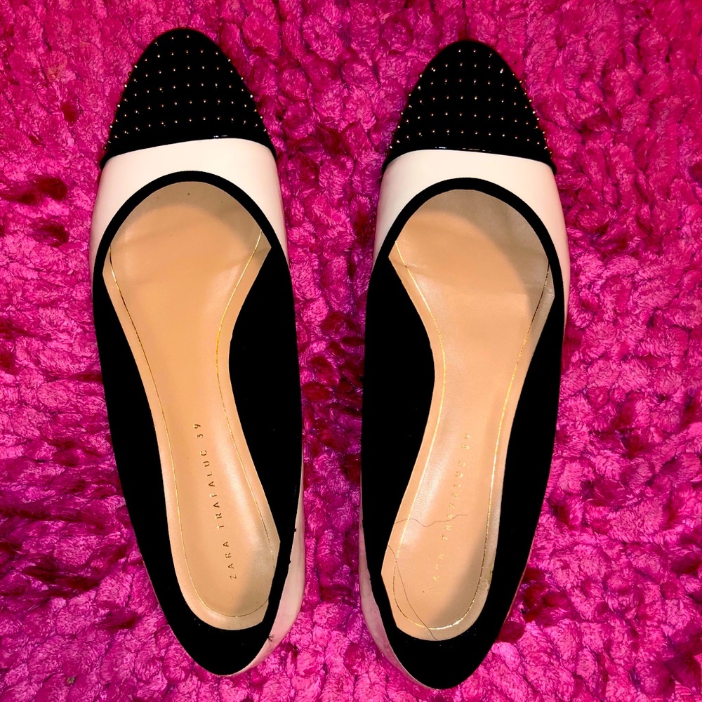 patent leather ZARA flats